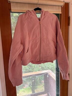 Lululemon Scuba Pink Zip-Up Hooded Sweatshirt